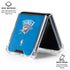 NBA OKC Thunder Distressed Galaxy Z Flip6 Clear Case